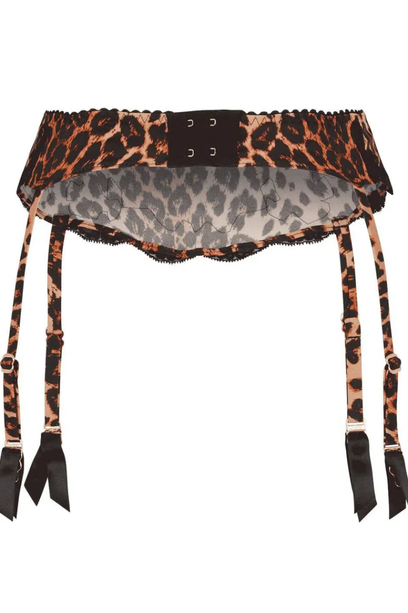 Suspender Belts | Suspender Belts>Agent Provocateur Molly Suspender, Size 2 (UK 8) Leopard
