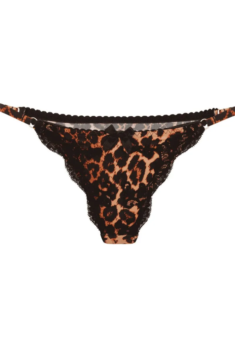 Thongs & G-strings>Agent Provocateur Molly Thong, Size 4 (UK 12) Leopard