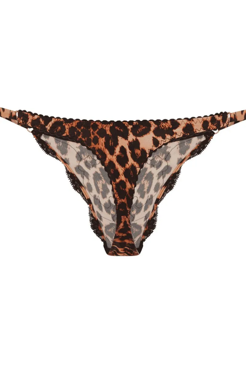 Thongs & G-strings>Agent Provocateur Molly Thong, Size 4 (UK 12) Leopard