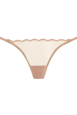 £30 And Under | Sheer Lingerie>Coco de Mer Muse - Amara Sheer Thong Nude