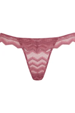 £30 And Under | Sheer Lingerie>Coco de Mer Muse - Margot Brazilian Knicker DeepRose