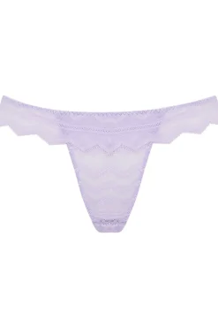 £30 And Under | Briefs>Coco de Mer Muse - Margot Brazilian Knicker, Size L (UK 12-14) Lavender