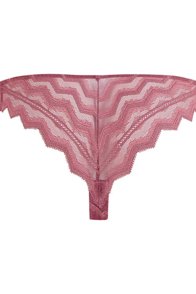 £30 And Under | Sheer Lingerie>Coco de Mer Muse - Margot Brazilian Knicker DeepRose