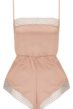 Bodysuits & Playsuits>Coco de Mer Muse - Talia Teddy, Size L/XL (UK 12-16) WarmTaupe