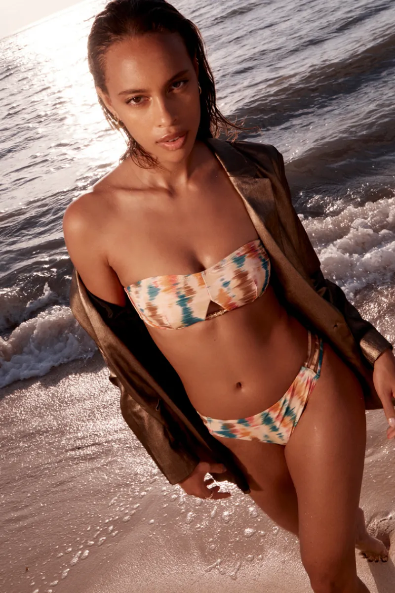 Sexy Lingerie | Luxury French Lingerie>Aubade Mystic Soul Moulded Bandeau Bikini Top Seashell