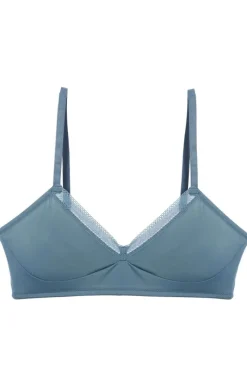 £30 And Under | Wireless Bras>Else Nano Soft Cup Bralette in Blue, Size XS (UK 32B/34A)