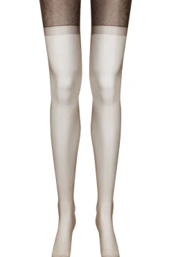 Nylon Stockings | Seamed Stockings>Maison Close Neon Pink Seam Nylon Stockings Ginger Snap