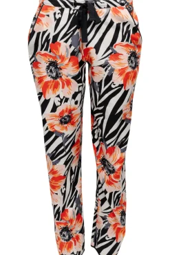 Pyjama Pants & Shorts | Red Lingerie>Cyberjammies Nicole Animal Floral Print Pyjama Pants CharcoalMix