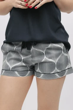Pyjama Pants & Shorts | £30 And Under>Cyberjammies Nicole Geo Print Shorts CreamMix
