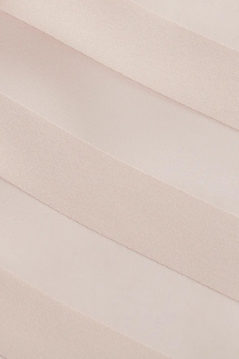 Kimonos & Robes | Sexy Lingerie>Cadolle Nude Striped Chiffon Robe NudeStripes