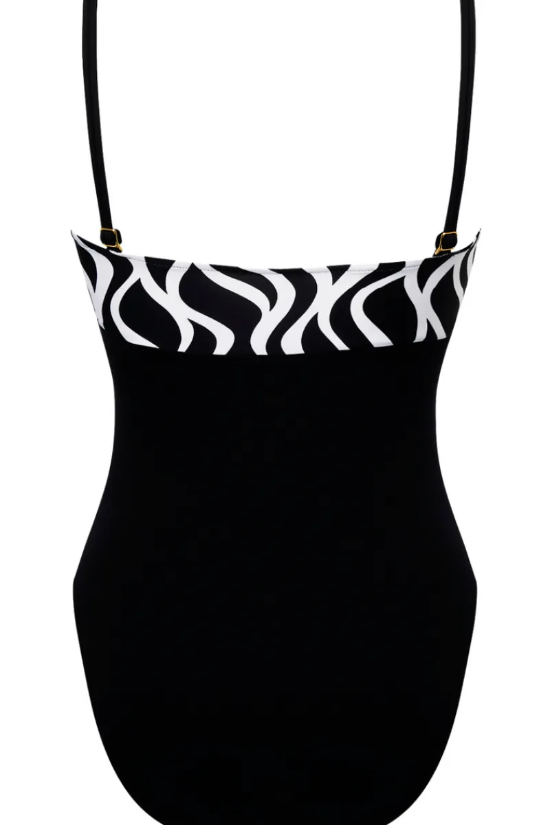 Swimsuits | Sexy Lingerie>Lise Charmel Ondes Marines Bandeau Swimsuit OndesBicolores