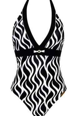 Swimsuits | Sexy Lingerie>Lise Charmel Ondes Marines Halter Swimsuit OndesBicolores