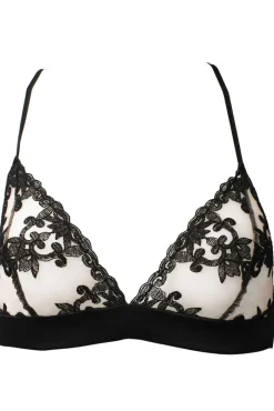 Sheer Lingerie | Wireless Bras>Fleur of England Onyx Boudoir Bra Black
