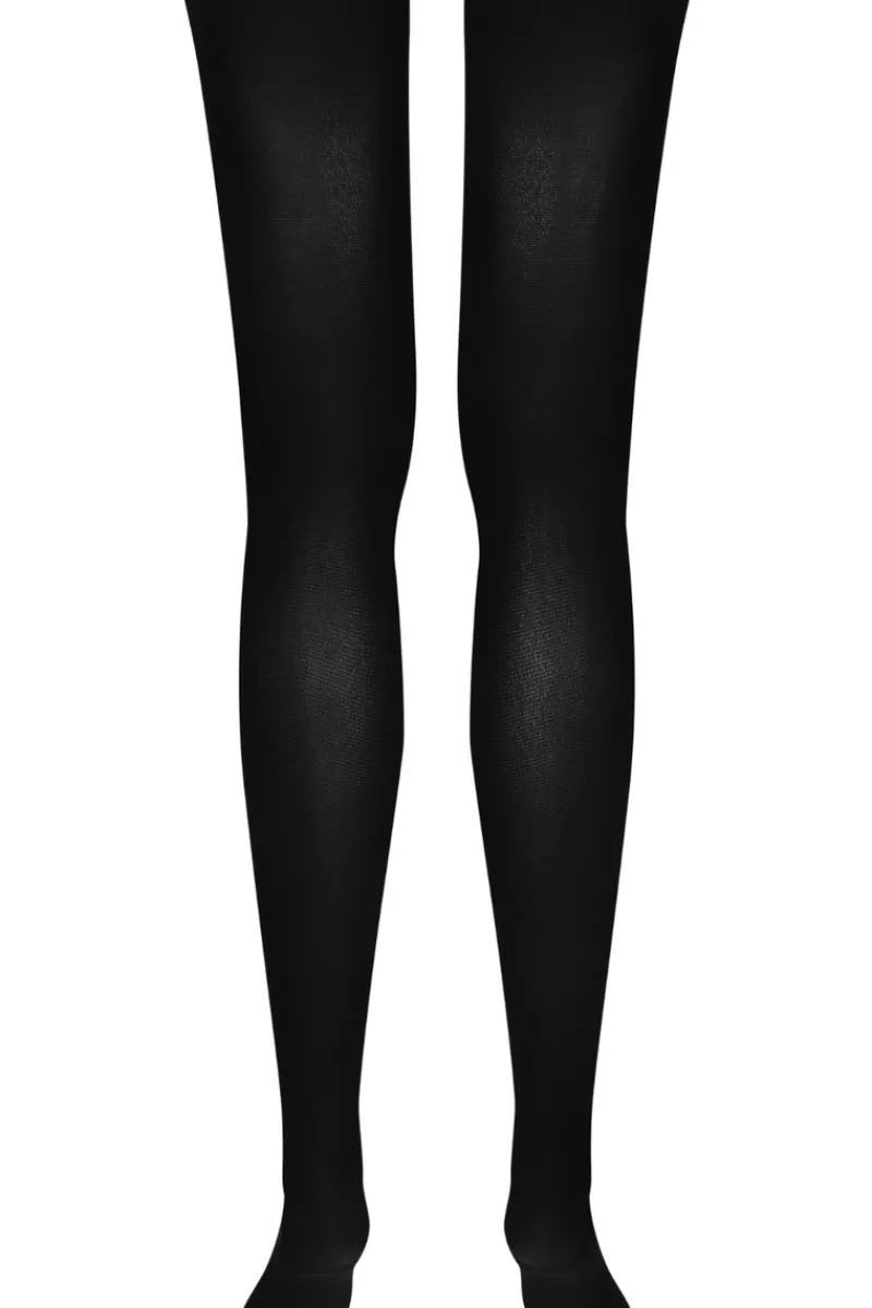 Black Stockings | £30 And Under>Maison Close Opaque Cut & Curled Stockings 70 Denier Black