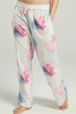 Pyjama Pants & Shorts | Ready To Wear>Nudea Organic Cotton PJ Trousers in Watercolour