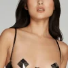 Crotchless Lingerie | Sheer Lingerie>Agent Provocateur Ozella Open Underwired Bra, Size 5 (UK 14) Black