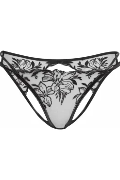 Crotchless Lingerie | Sheer Lingerie>Agent Provocateur Ozella Ouvert Black