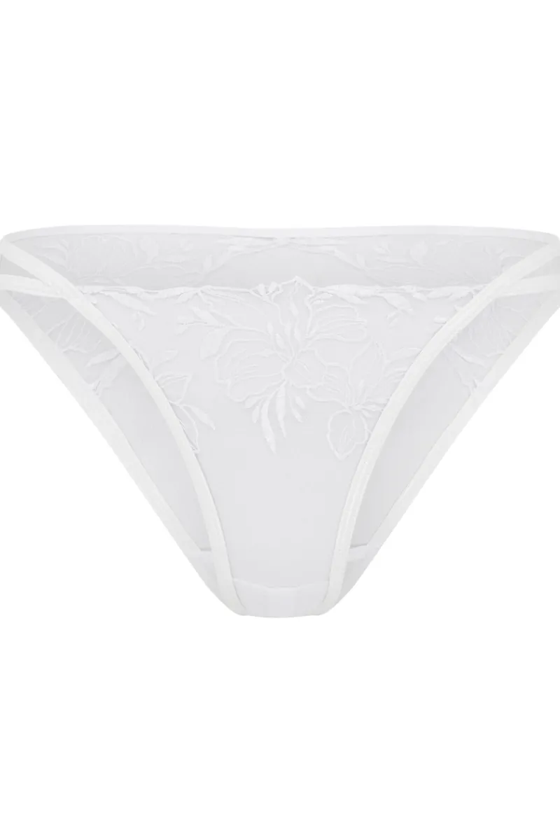 Bridal & Honeymoon Lingerie | Crotchless Lingerie>Agent Provocateur Ozella Ouvert, Size 4 (UK 14) White