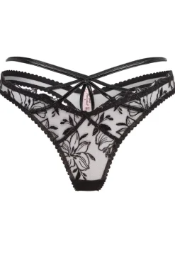 Sheer Lingerie | Thongs & G-strings>Agent Provocateur Ozella Thong Black