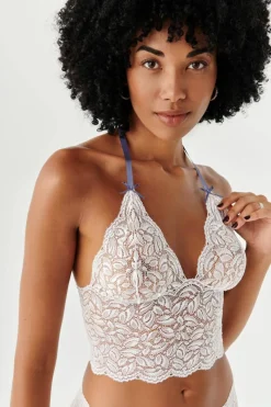 Bridal & Honeymoon Lingerie | Sexy Lingerie>Bracli Paris Sky Longline Bralette White