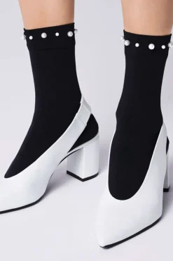 £30 And Under>FiORE Perla Socks 60 Denier Black