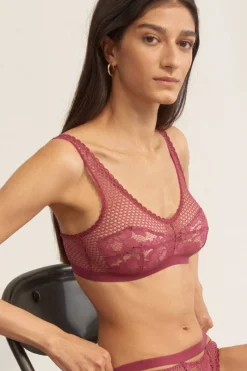 Wireless Bras>Else Petunia Soft Cup Bralette, Size XS (UK 32B/34A) PetuniaOrchid