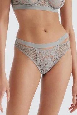 £30 And Under | Thongs & G-strings>Else Petunia Thong in Blue Mist