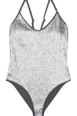 Swimsuits>Love Stories Philou Sequin Swimsuit Silver