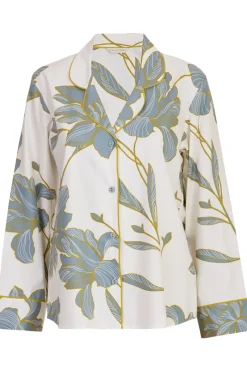 Pyjama Tops | £30 And Under>Cyberjammies Piper Floral Print Long Sleeve Pyjama Top White