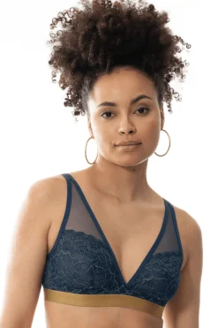 £30 And Under | Wireless Bras>Mey Poetry Posh Triangle Bra DeepShadow