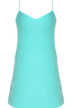 Silk Nightwear | Nighties, Babydolls & Chemises>Lise Charmel Princesse Iris Silk Nightie PrincesseAqua