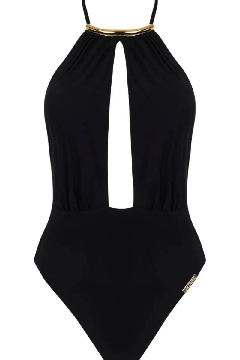 Swimsuits | Sexy Lingerie>Lise Charmel Pure Elegance Seduction Halter Swimsuit in Black