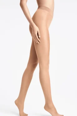 Nude Tights>Wolford Pure Shimmer 40 Concealer Tights Gobi