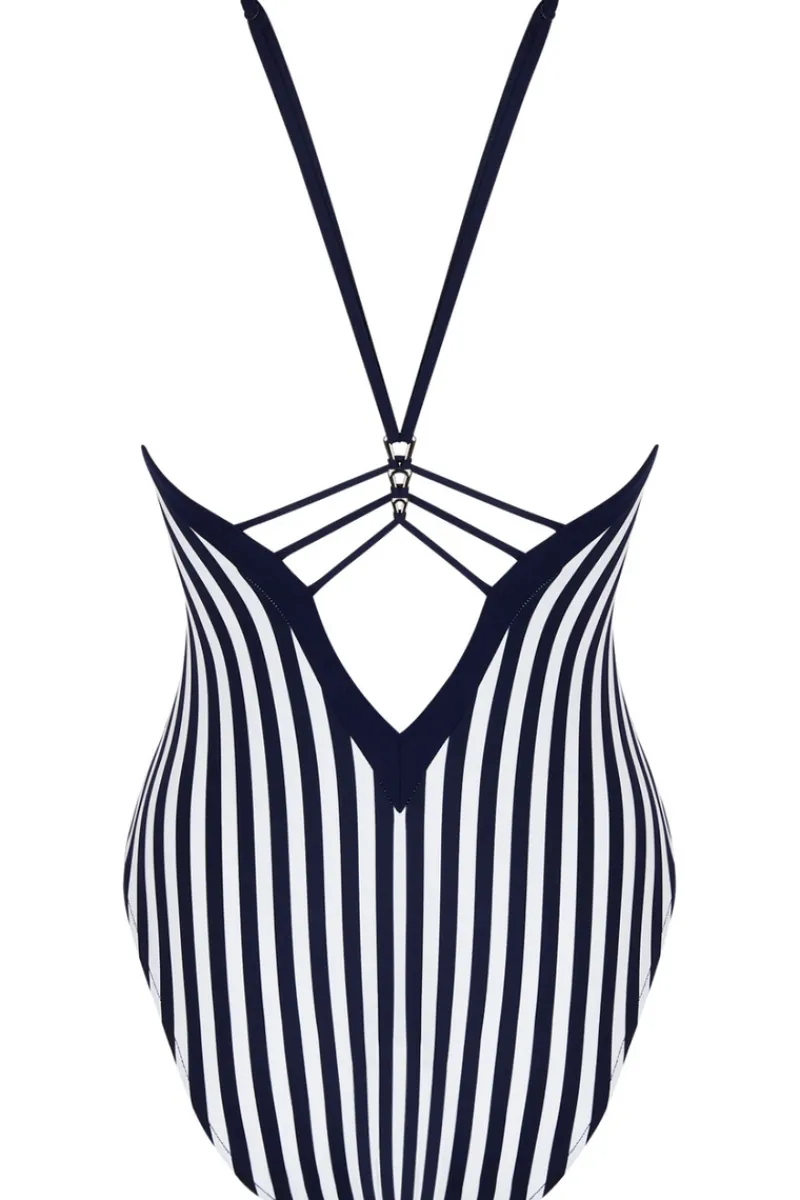 Swimsuits | Sexy Lingerie>Lise Charmel Rayure En Ligne Seduction Swimsuit RayureCroisiere