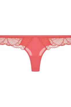 £30 And Under | Luxury French Lingerie>Simone Pérèle Reflet Tanga, Size 4 (UK 14-16) Papaya