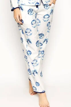 Pyjama Pants & Shorts | £30 And Under>Cyberjammies Riley Bauble Print Pyjama Pants, Size UK 14 Multi