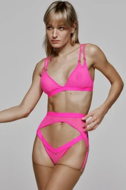 Suspender Belts | Suspender Belts>Sarda Rincon Suspender Belt InfluencerPink