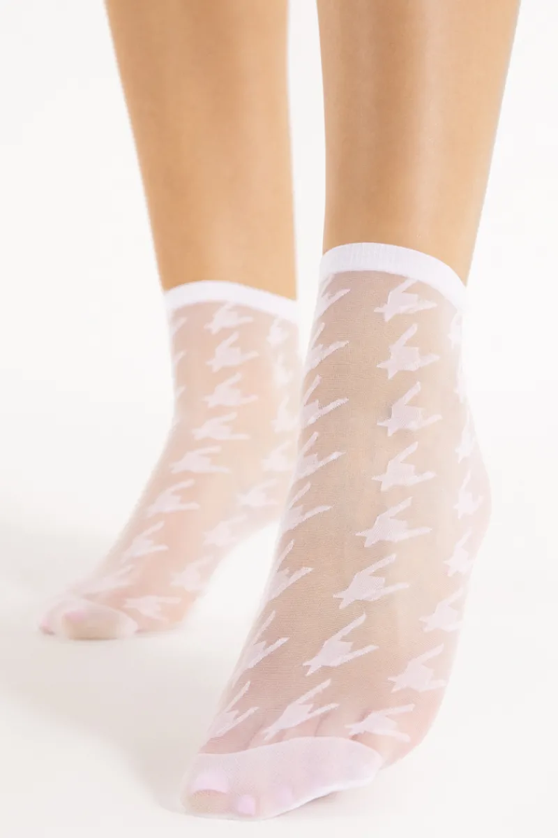 £30 And Under | Sheer Lingerie>FiORE Rita Socks 20 Denier in White