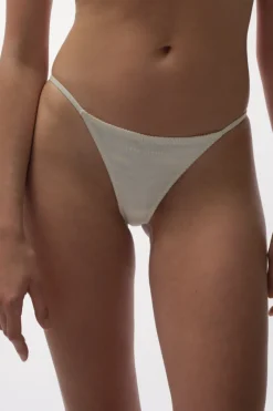 Bridal & Honeymoon Lingerie | Thongs & G-strings>Love Stories Roomie Satin Tanga Thong OffWhite