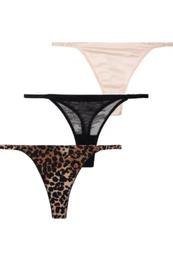 3 Piece Lingerie Sets | Thongs & G-strings>Love Stories Roomservice Trio Pack Thongs RoomserviceMulti