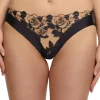 Sheer Lingerie | Briefs>Dita Von Teese Rosabelle Brief in Black