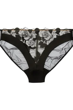 Sheer Lingerie | Briefs>Dita Von Teese Rosabelle Brief in Black