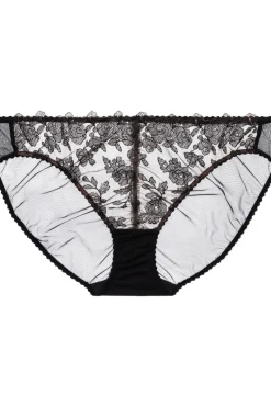 Sheer Lingerie | Briefs>Dita Von Teese Rose Glambition Brief Black