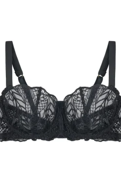 Mother's Day | Balconette Bras & Demi Bras>Fleur of England Roxy Balconette Bra Black