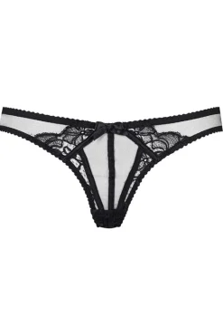 Crotchless Lingerie | Sheer Lingerie>Agent Provocateur Rozlyn Ouvert Black