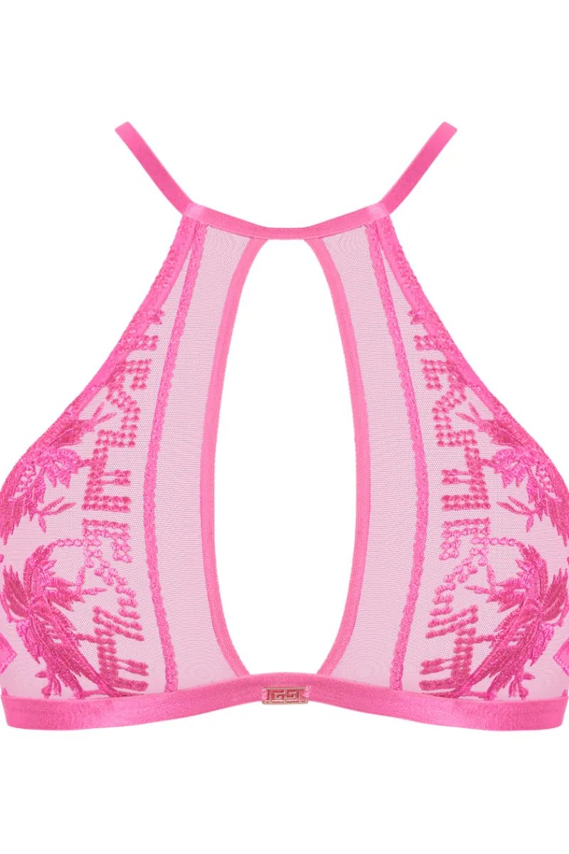 Sexy Lingerie | Luxury French Lingerie>Aubade Rules of Attraction Bralette in Pink