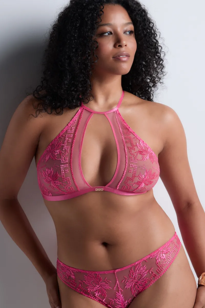 Sexy Lingerie | Luxury French Lingerie>Aubade Rules of Attraction Bralette in Pink