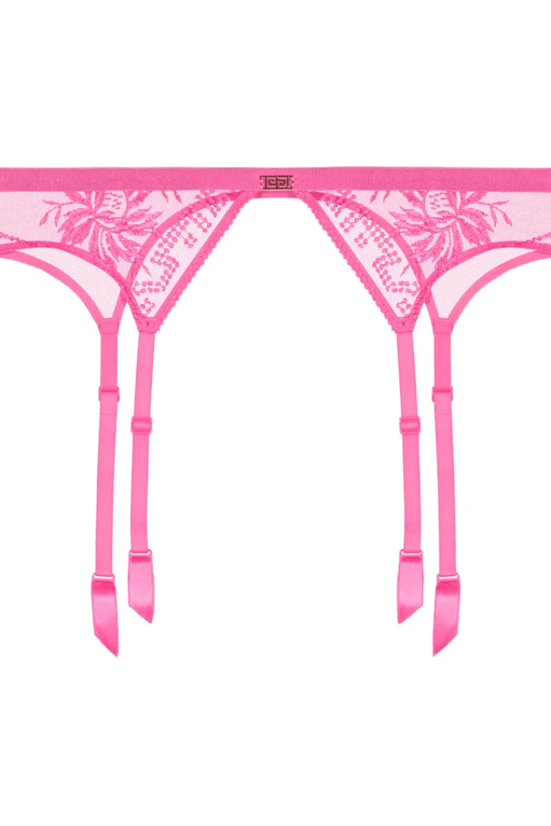 Sexy Lingerie | Luxury French Lingerie>Aubade Rules of Attraction Suspender in Pink