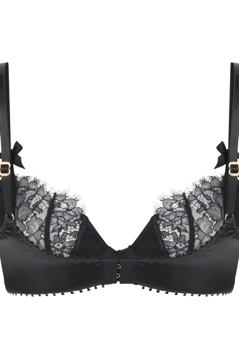 Sheer Lingerie | Balconette Bras & Demi Bras>Agent Provocateur Ryan Balconette Bra Black