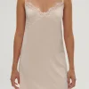 Nighties, Babydolls & Chemises | Bridal & Honeymoon Lingerie>Simone Pérèle Satin Secrets Nightdress Rose Sakura